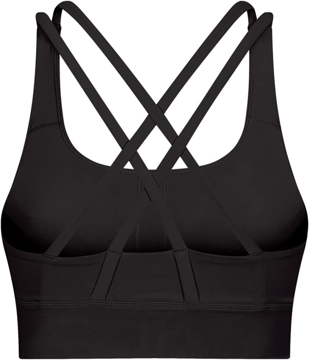 Double Crisscross Long Line Sports Bra