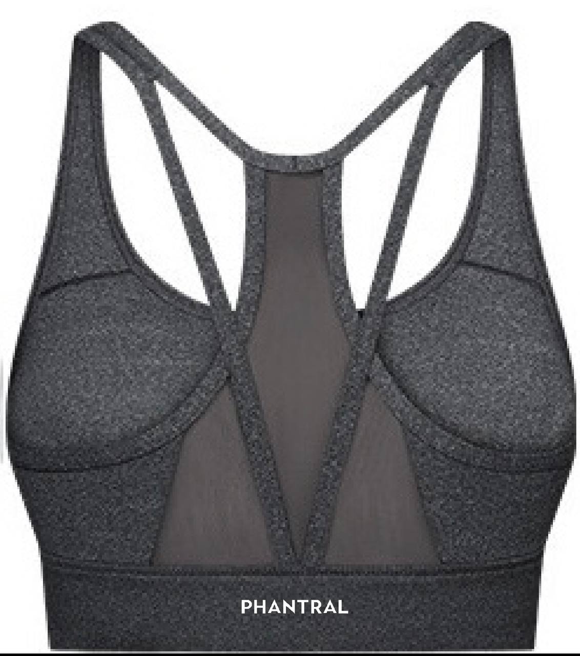 Mesh Panel Racerback Sports Bra