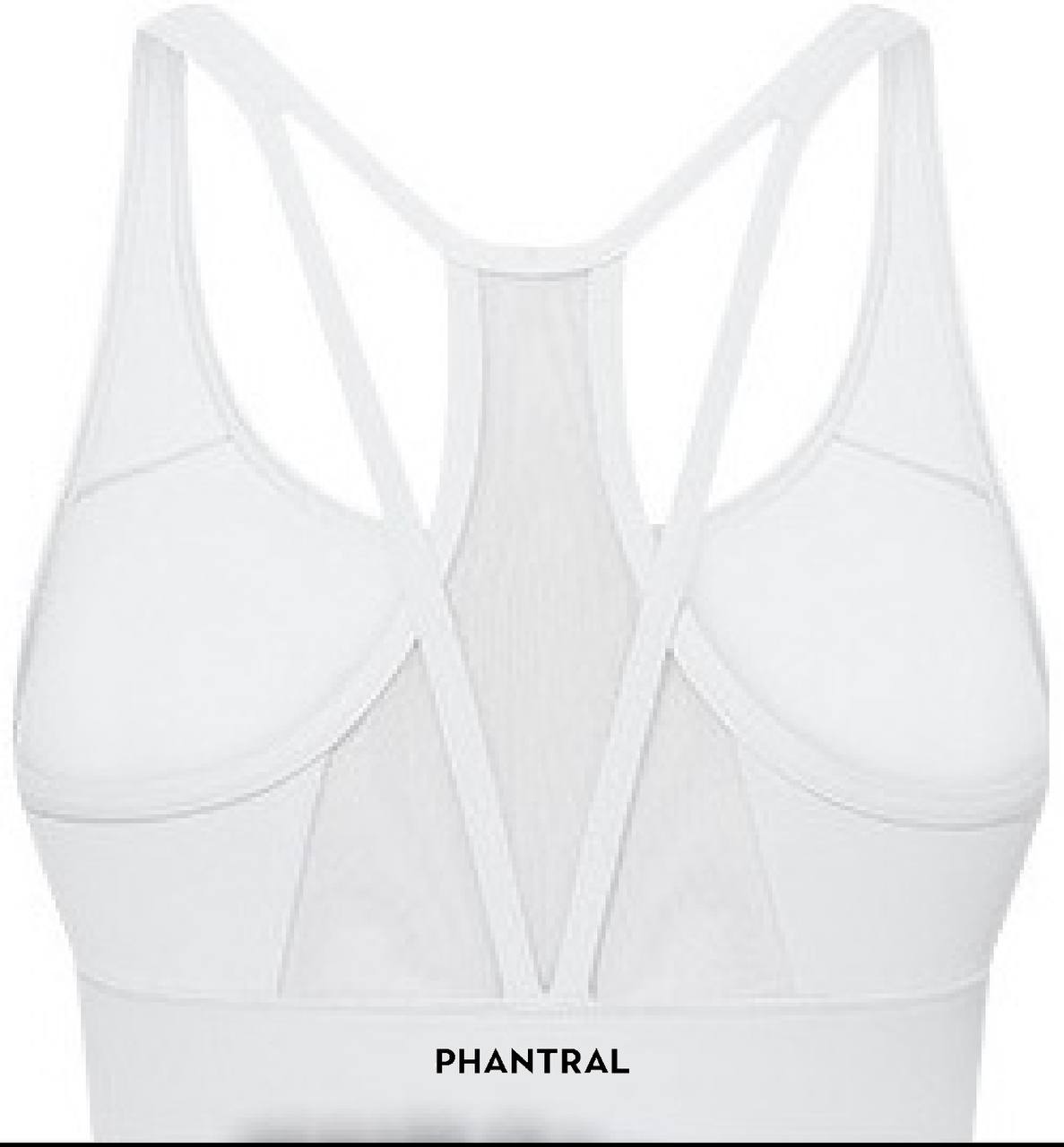 Mesh Panel Racerback Sports Bra